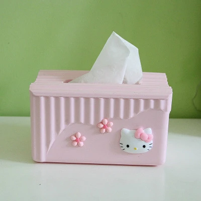 B Hello kitty, мультяшная коробка для салфеток, настольная, офисная, кухонная, рулонная, держатель для бумаги, KT Cat, диспенсер для бумажных полотенец, чехол для туалетной бумаги, Органайзер - Цвет: B
