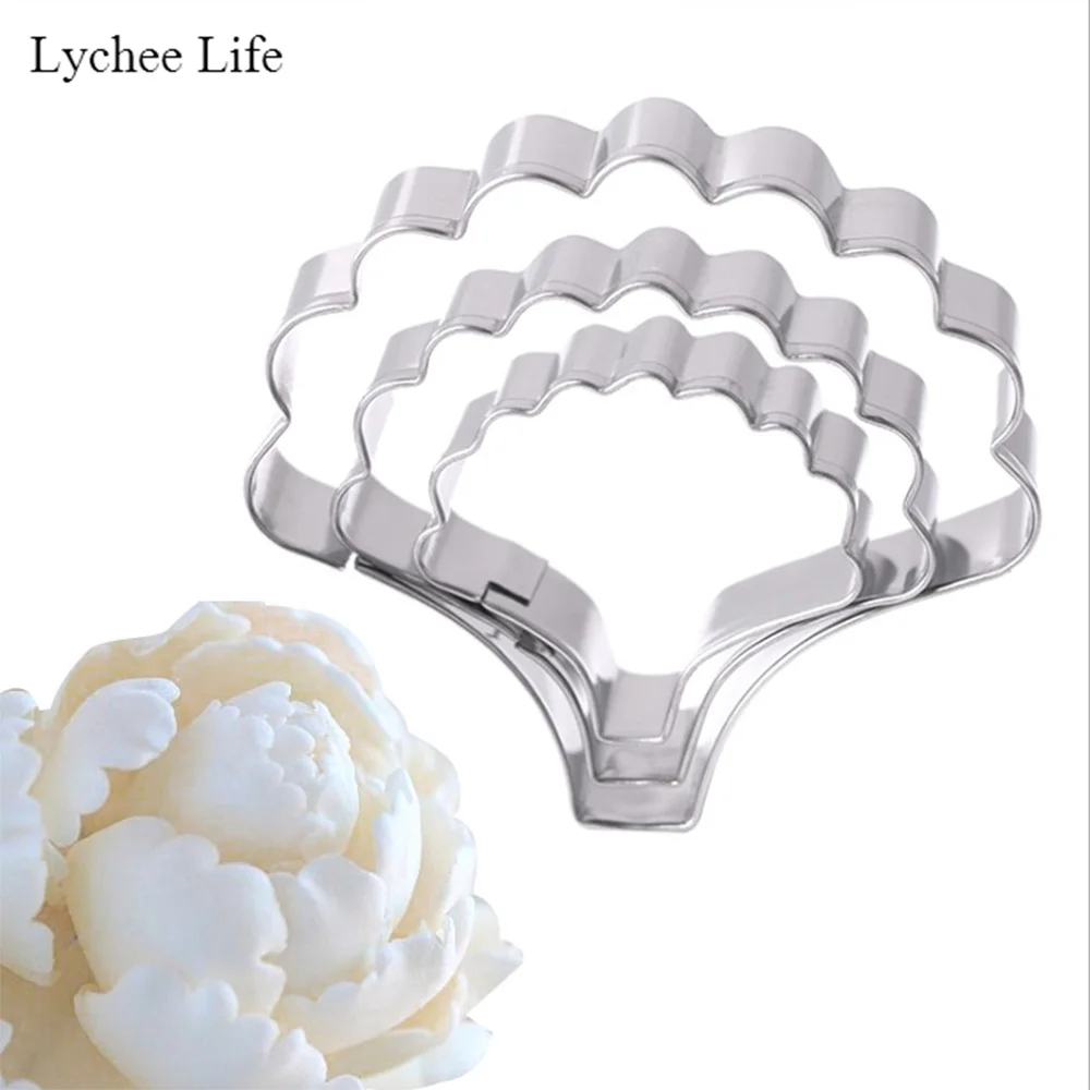 Lychee Life 3 шт./компл. формы лепестков цветов из нержавеющей стали дизайнерские DIY