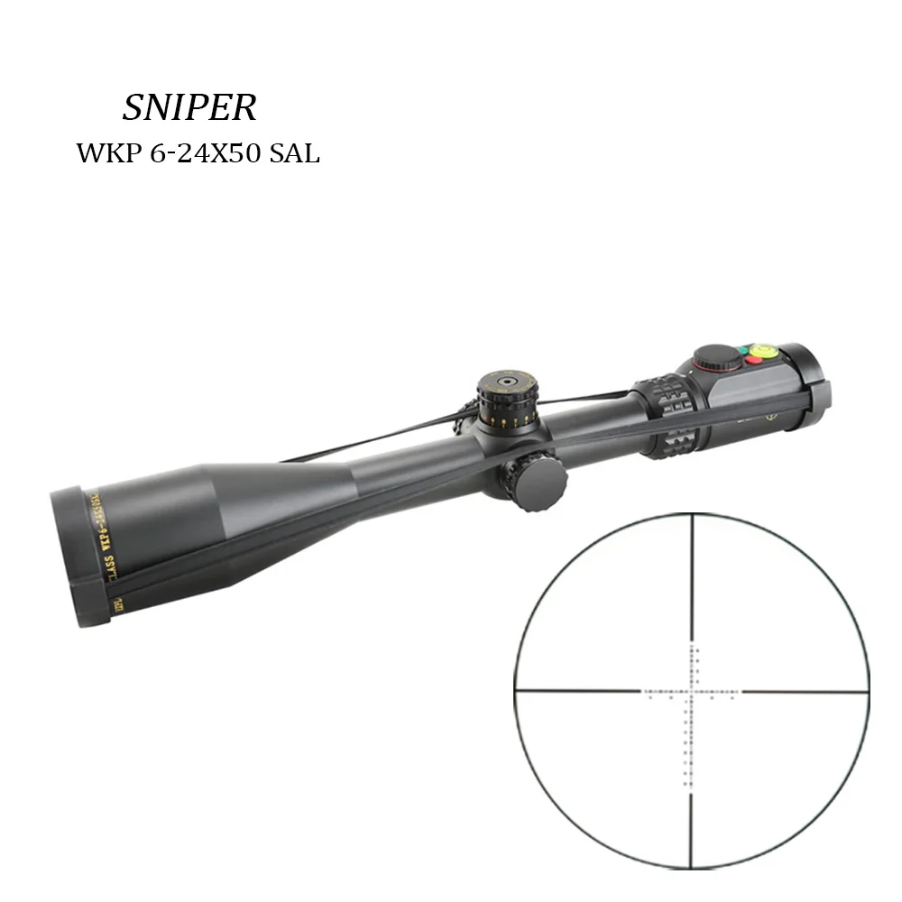 Оптический прицел SPINA OPTICS WKP 6 24X50 SAL тактический оптический с гравировкой стекла