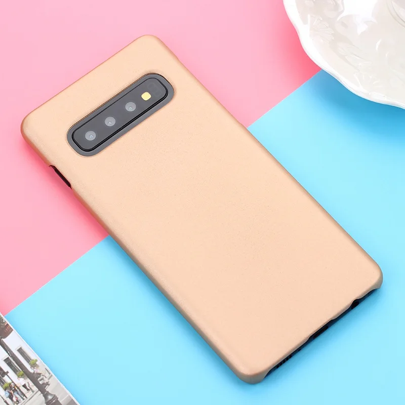 Роскошный прорезиненный Матовый Жесткий Пластик чехол для samsung Galaxy S10 S10E S8 S9 Plus чехлы-накладки для телефона