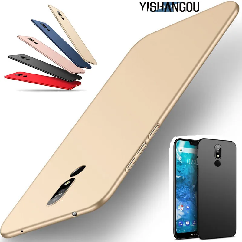 YISHANGOU тонкий перламутровый Скраб чехол для телефона для Nokia X5 X6 X7 5,1 6,1 7,1 плюс Жесткий ПК чехол для Nokia 7 Plus 8 6