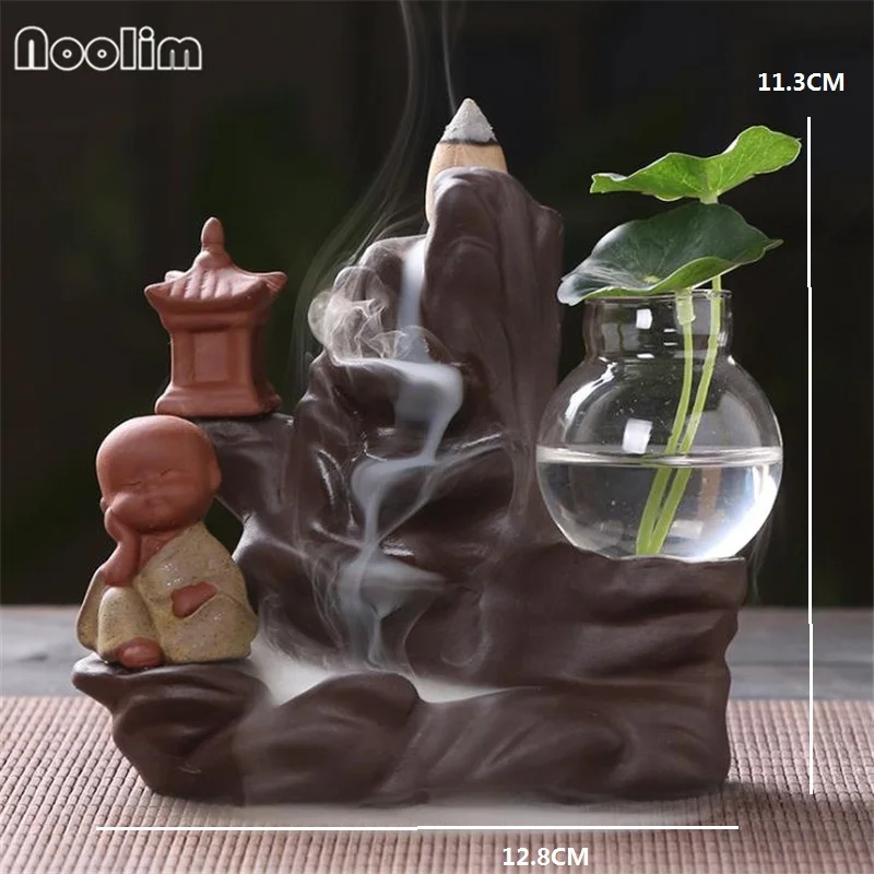 Маленькая горелка для благовоний с обратным потоком керамический держатель в