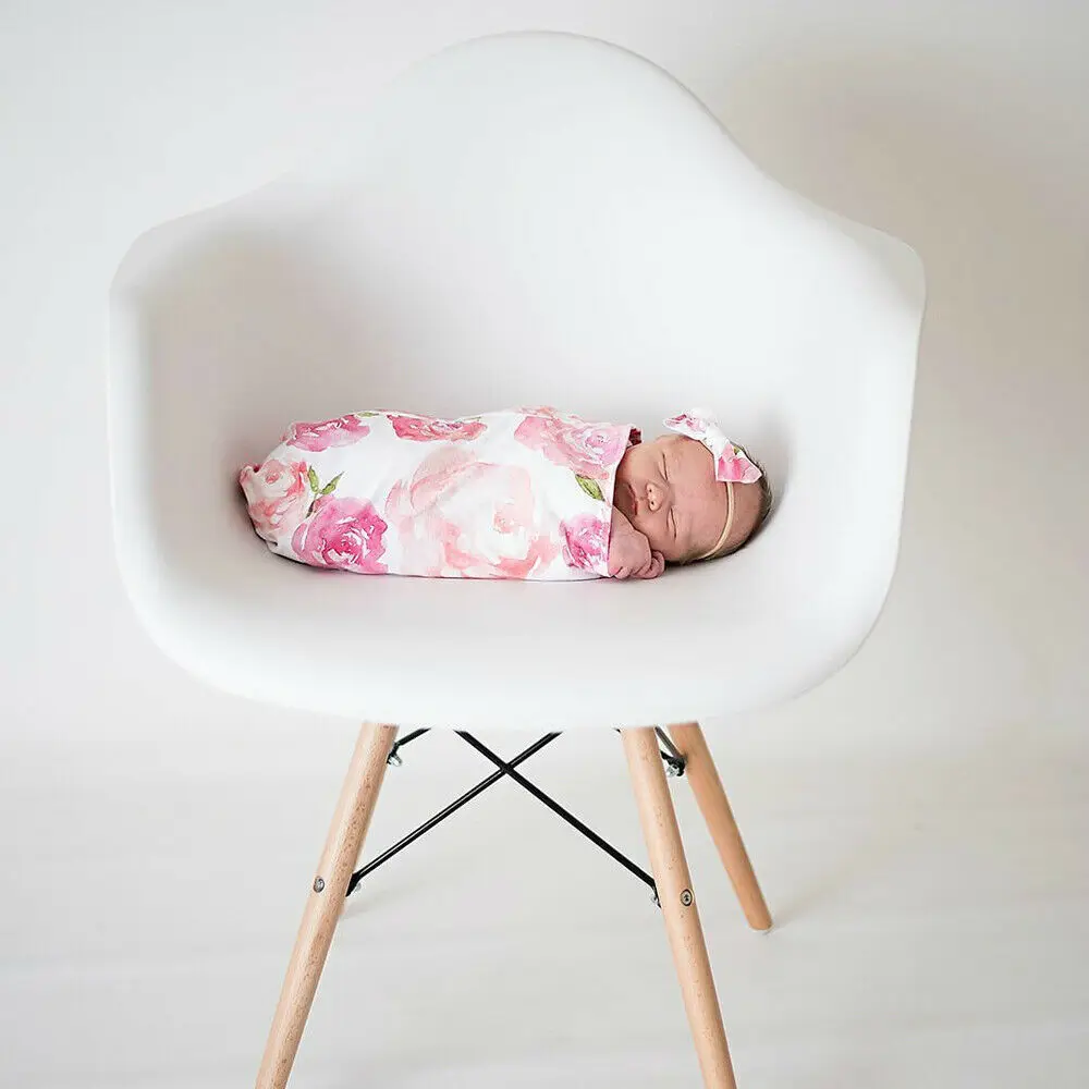 Emmababy 2 шт. Новорожденный ребенок милый Пеленка одеяло пеленка для сна муслиновая