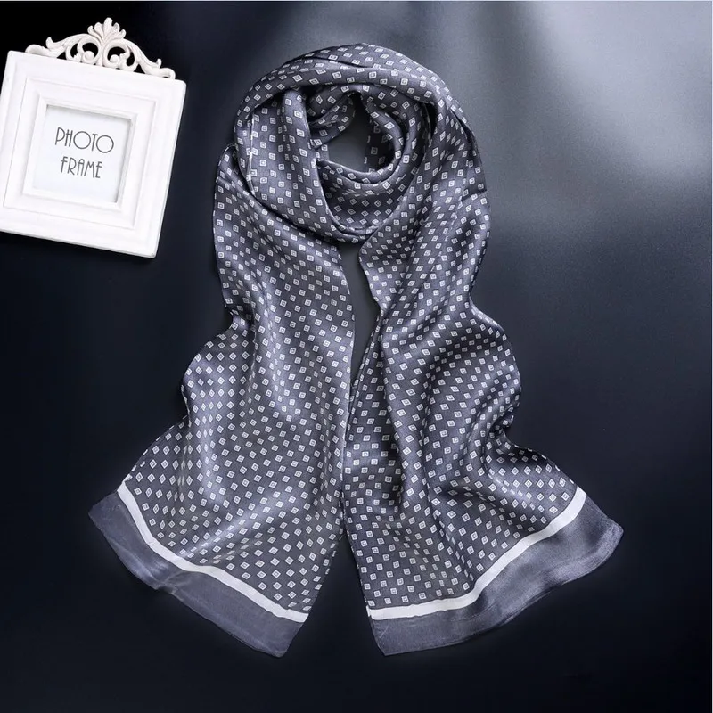 New Vintage Silk Men Cravat Scarf Fashion paisley check flowers 2 Layer dot Pure Silk Satin Neckerchiefs 75 colors #4055