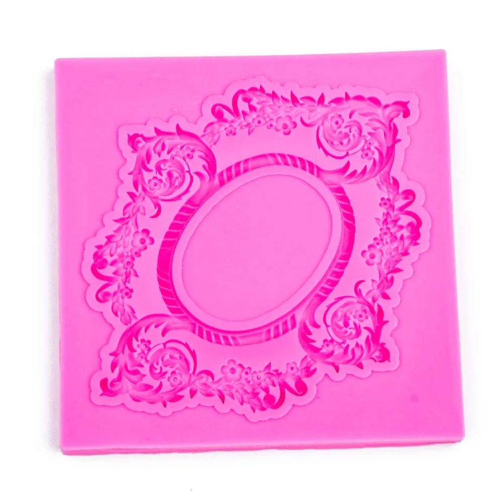 Рамка для картин в форме 3D помадки торт силиконовая форма формы из полимерной