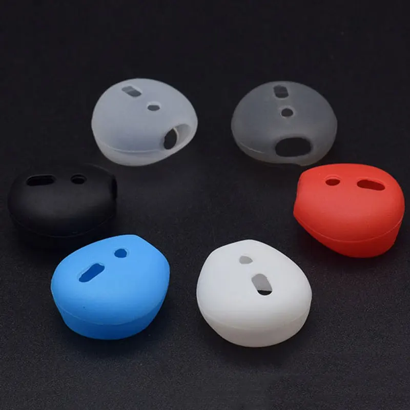 Высокое качество силикона для Airpods двойной беспроводной Bluetooth для iphone 7 7plus i7s i8 TWS i9 i9s наушники ушные колпачки чехол амбушюры