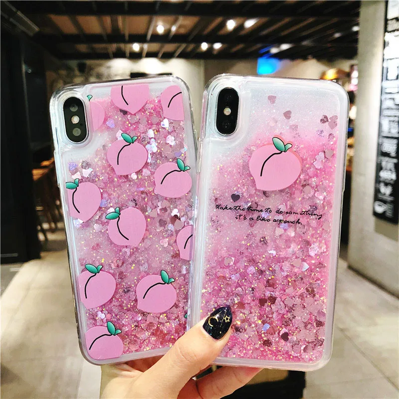 Блестящая блестящая задняя крышка для iPhone 6, 6 S, 7, чехол для iPhone 7, 7 plus, 8 plus, X, 6 Plus, чехол