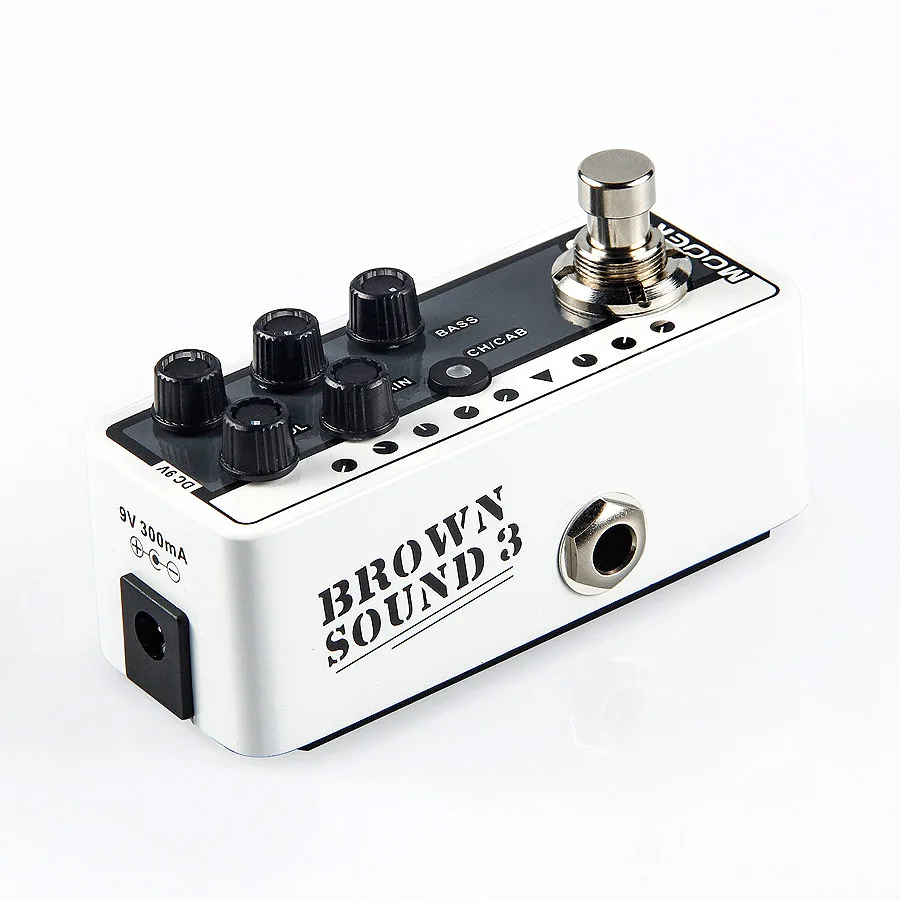Mooer 005 коричневый звук 3 гитарные педали эффектов высокое качество двухканальный