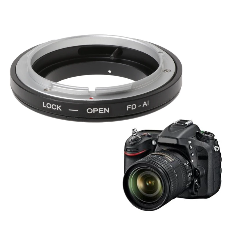 Кольцо адаптер для Canon FD кольцо объектива Nikon F D7100/ D600/ D3200/ D800 с креплением на