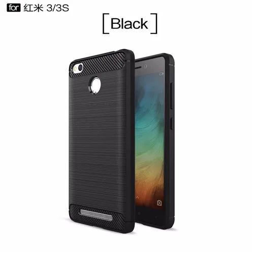 1 Экологичный чехол из углеродного волокна для xiaomi redmi 3 s, мягкий Противоскользящий чехол для xiaomi redmi 3 s, чехол для телефона redmi 3 pro, чехол - Цвет: 1