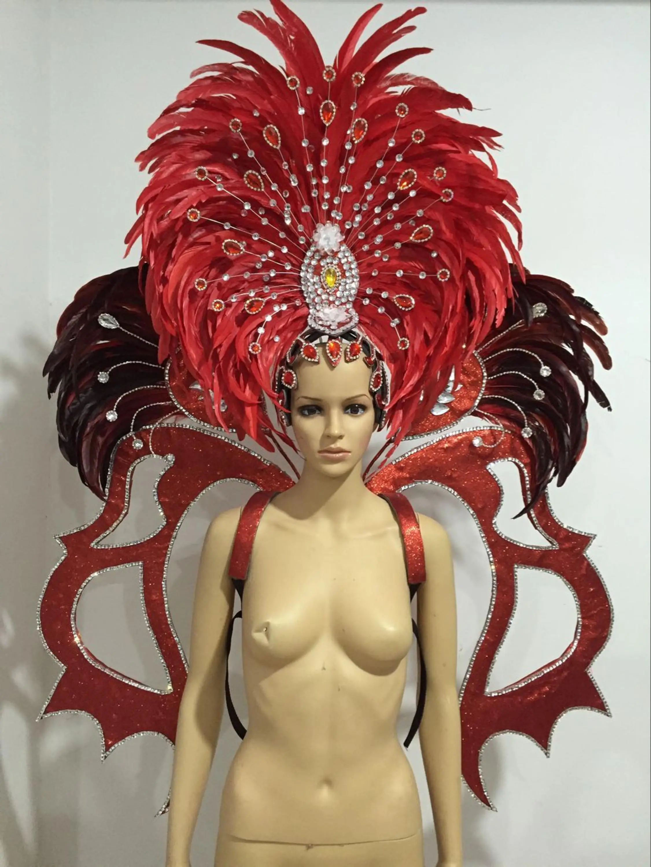 Одежда с перьями для выступлений на сцене карнавал головной убор вечерние пабы