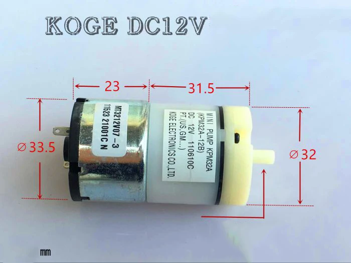 DC12V медицинских приборов и дома Приспособления KPM32A-12B KOGE мини-воздушный насос