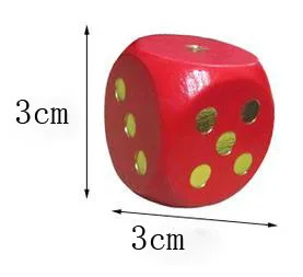 BOHS семь цветов деревянные кости 3 см 1 шт|dice boxes|dice picturewooden dice |