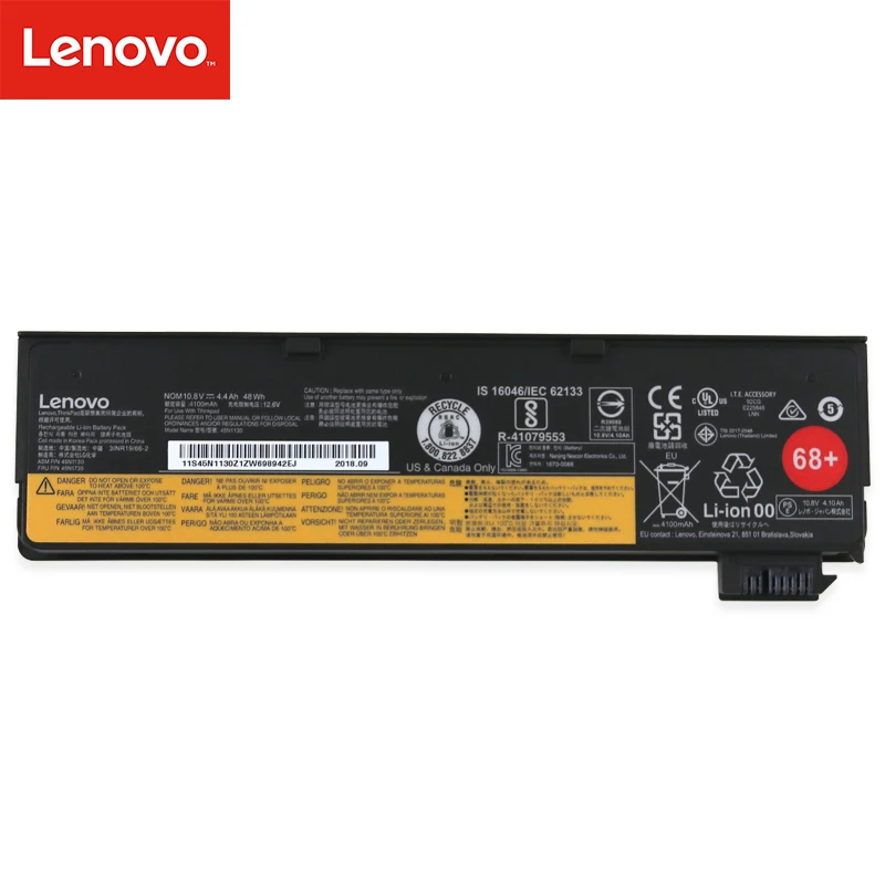 Оригинальный аккумулятор для ноутбука Lenovo Thinkpad X270 X260 X240 X240S X250 T450 T470P T450S T440 T440S K2450