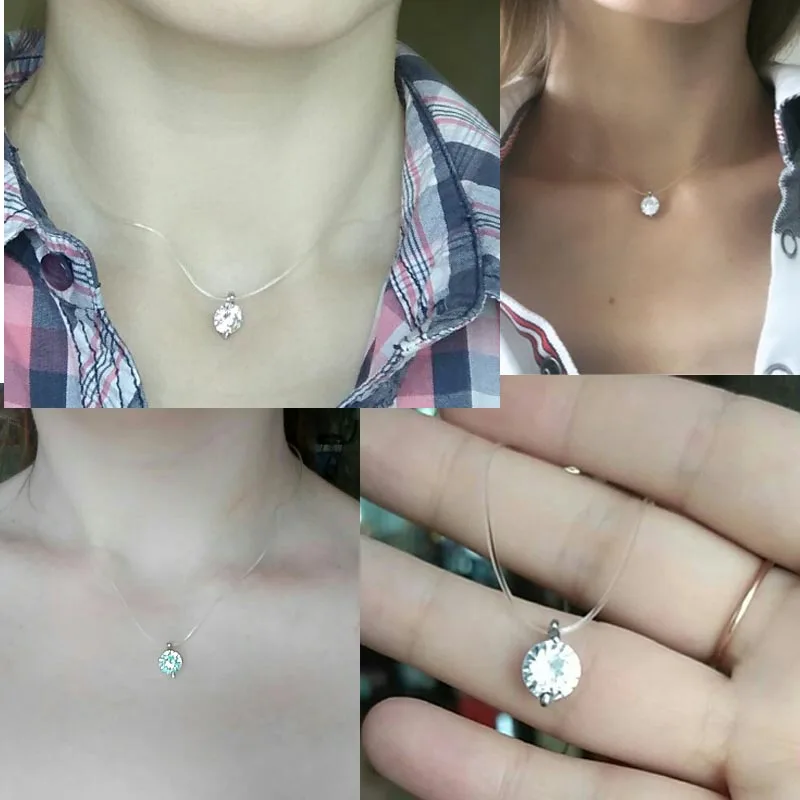 Модное блестящее ожерелье Crazy Feng с подвеской из кристалла циркония для женщин