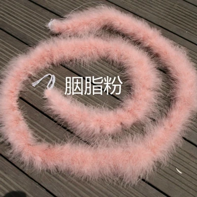 leather pink 1 шт. 2 ярдов/длина серый пушистый Боа Из Перьев Марабу перо boas с линии для рождественской вечеринки DIY аксессуары перо boas - Цвет: leather pink