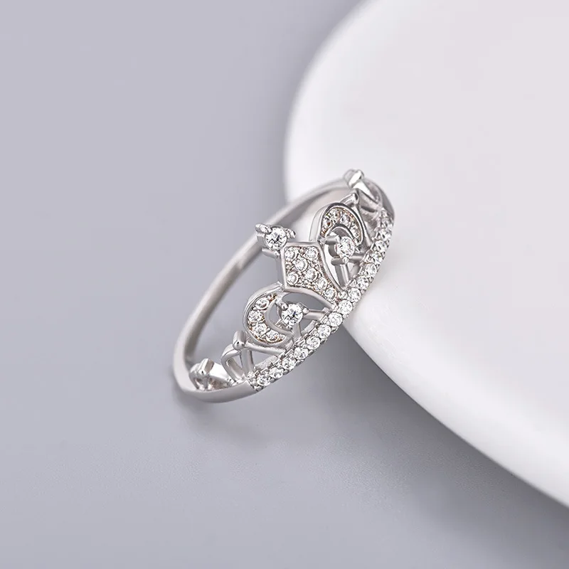European Fashion 925 Sterling Silver Crown Women's rings Party Ring Engagement ring Wedding Band Gift Jewelry anneau de mode | Украшения