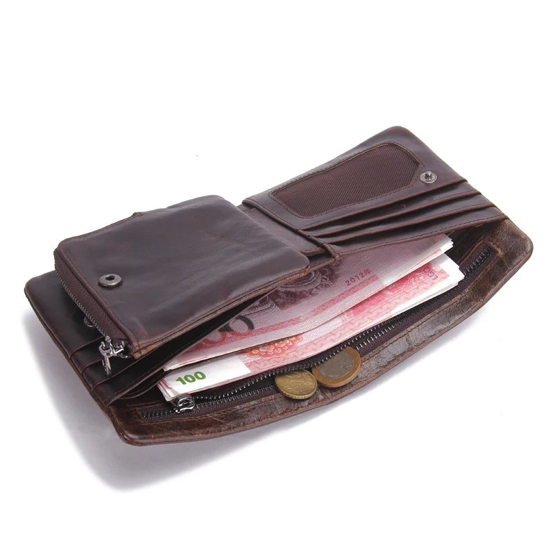 Кошелек для мужчин из натуральной яловой кожи высокое качество новинка