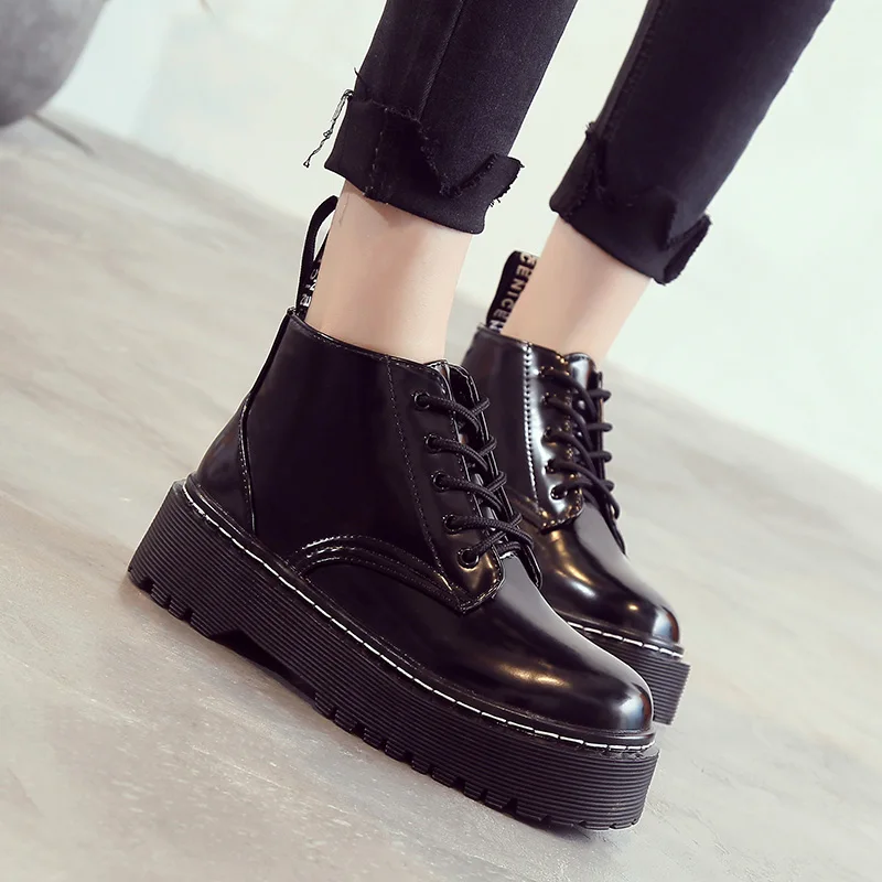 AIYUQI autumn new women's Martin boots Europe and the United States tendon thick women's short boots warm women's shoes