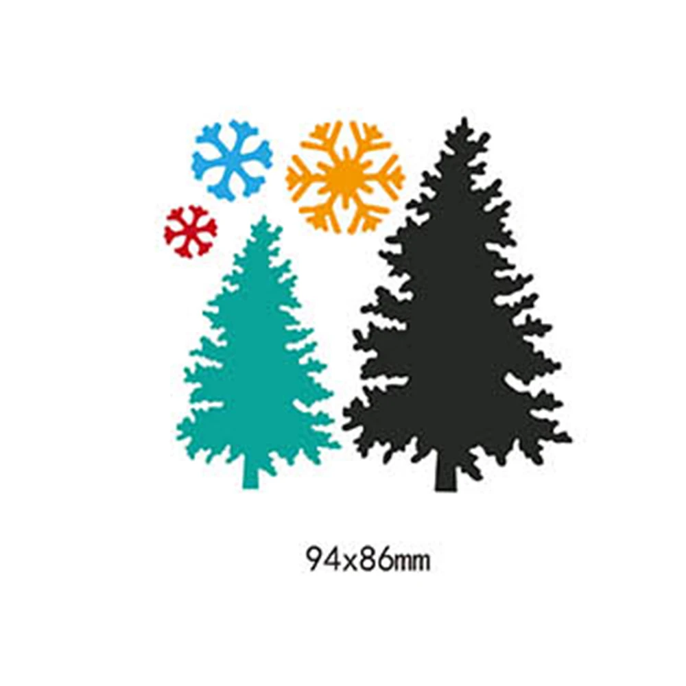 Рождественская елка снежинка Вырубные штампы трафареты для DIY скрапбукинга
