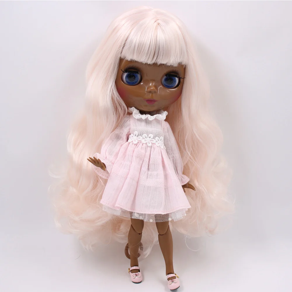 A doll clothes shoes ICY Nude Blyth изготовленная на заказ кукла № BL2352/136 бледно-розовые волосы 1/6 bjd, pullip, licca, jerryberry - Цвет: A doll clothes shoes
