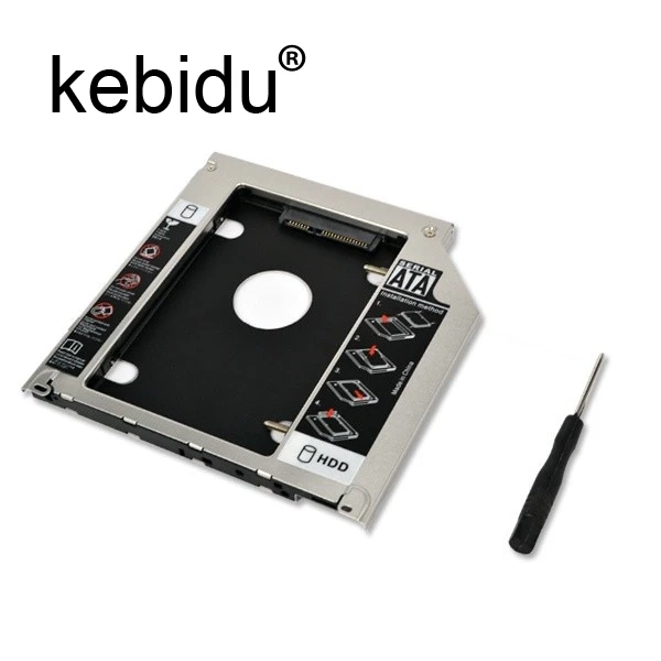 Kebidu Универсальный 9 5 мм второй HDD Caddy 2nd SATA 3 0 жесткий диск 2 &quotSSD Корпус для Macbook Pro Air