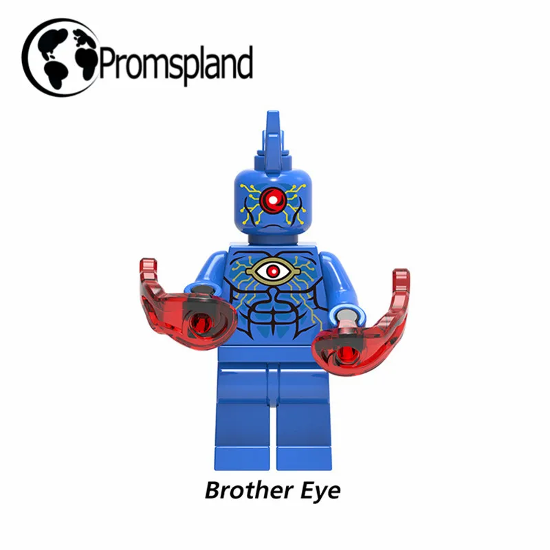 1 шт. Супер Герои Brother Eye/Капитан/Mera/убийца Frost/Luthor мини цифры строительные