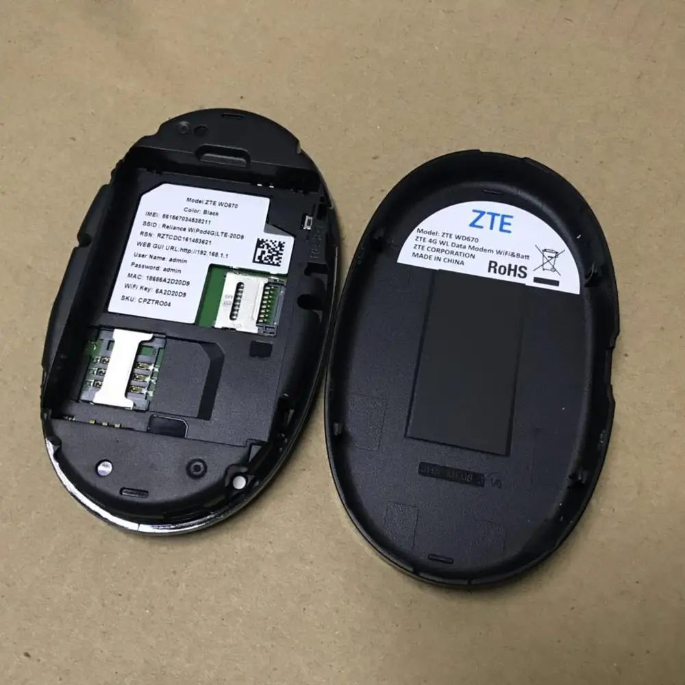 Huawei Lot of 1pcs разблокированный WD670 телефон Мобильная точка доступа беспроводной
