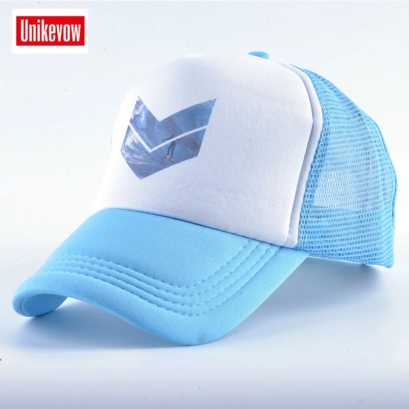 Бейсболка UNIKEVOW сетчатая с принтом для мужчин и женщин кепка спорта на открытом