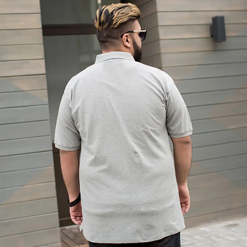 Футболка мужская оверсайз с коротким рукавом рубашка отложным воротником