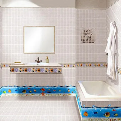 Подводная лодка Красивые стикеры на обои дизайн забавные наклейки для туалета