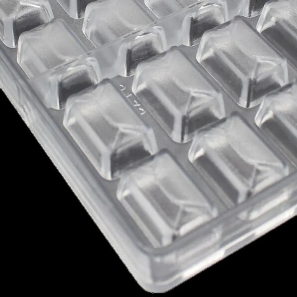 Grainrain Rectangle Shaped DIY Chocolate Molds Clear Hard Plastic Polycarbonate PC Mould | Baking &amp Pastry Tools