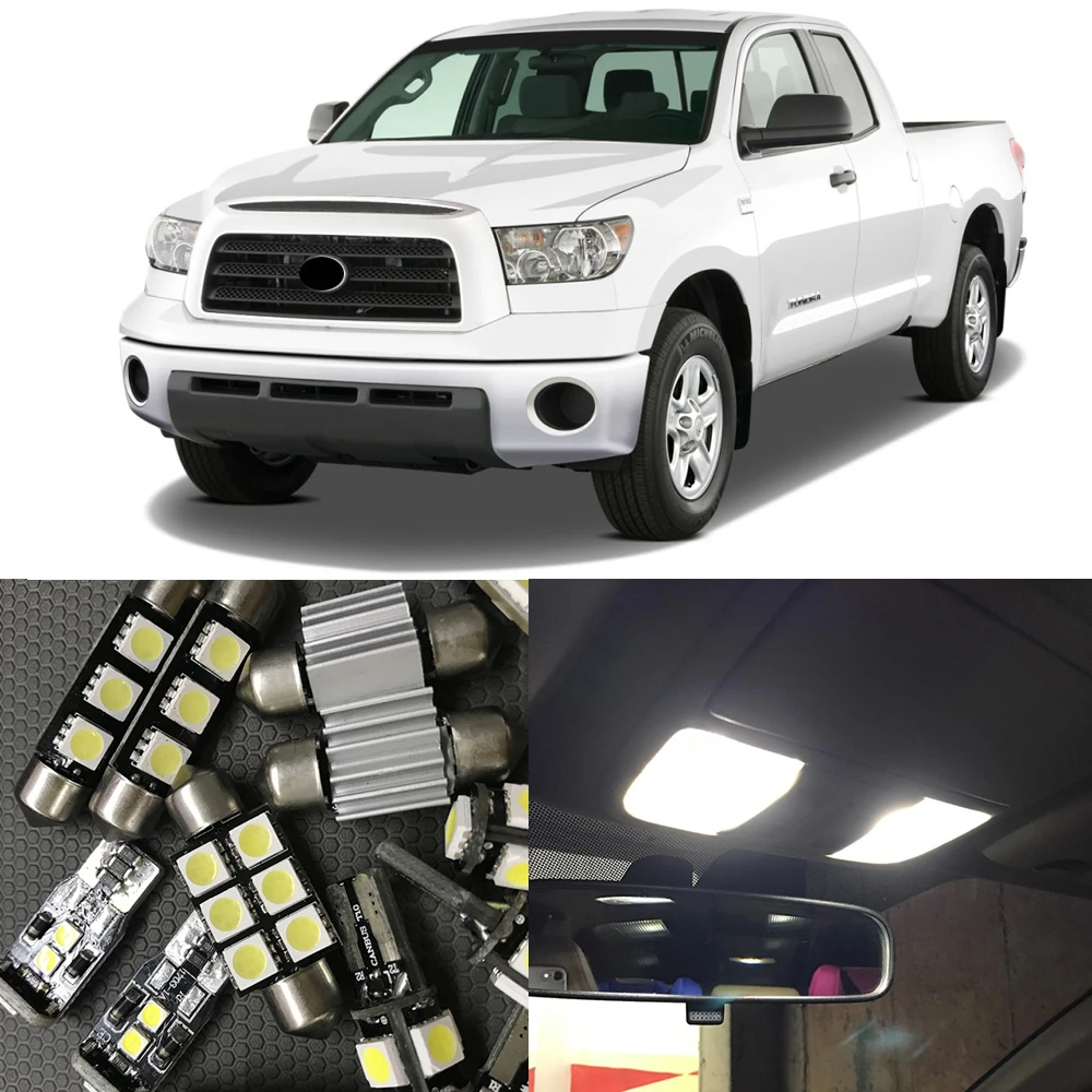 10 шт. автомобильные Внутренние светодиодные лампы набор ламп Canbus для Toyota Tundra 2007