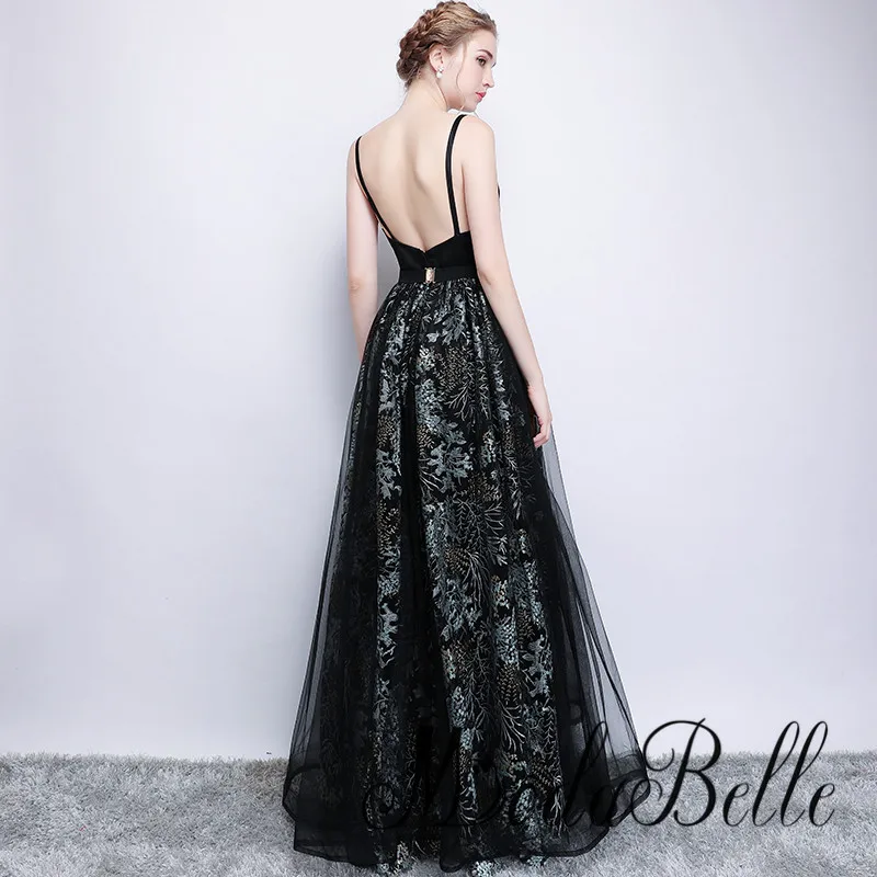 Платье для выпускного вечера с открытой спиной и цветочной вышивкой modabelle 2018