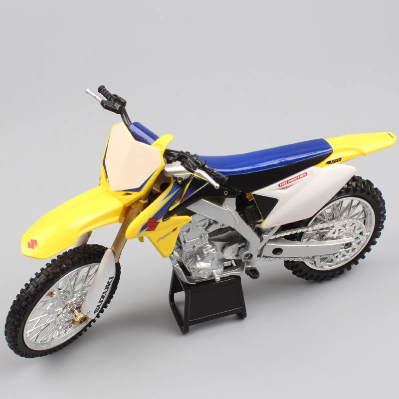 1/12 масштаб Newray Suzuki RMZ-450 внедорожных мотоциклов мотокросса грязи велосипед подарок литые модельные игрушки для взрослых Коллекция