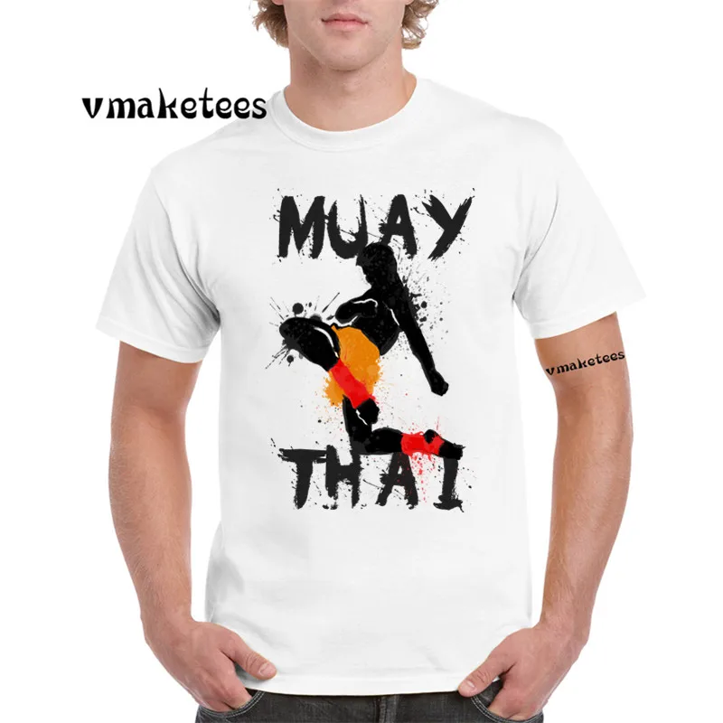 Футболка Muay Thai Fighting Fight с коротким рукавом и круглым вырезом летняя футболка для
