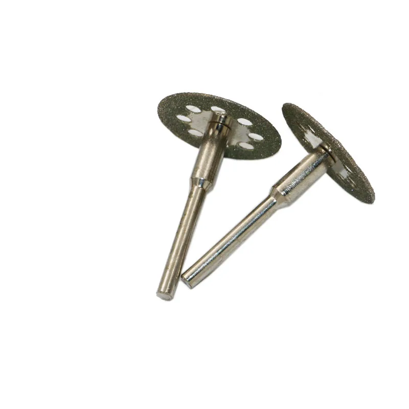 10 Mini Diamond Cut-Off Rotary Discs, 22mm, with 2 Rod Accessories for Dremel DIY Tools image 4