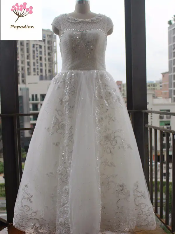 Сексуальное Кружевное бальное платье для невесты свадебное принцессы женское