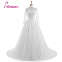 vestido de novia 2020 cheap lace wedding dresses long sleeve fall winter bridal gowns plus size sexy vintage robe de mariage