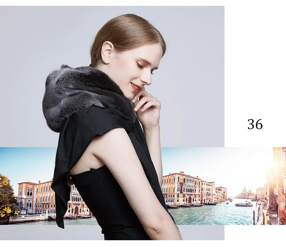 ENJOYFUR Real Mink Fur Hats For Winter Women's Fur Scarf And Caps Thick Warm Elegant Mink Beanies Russia Style