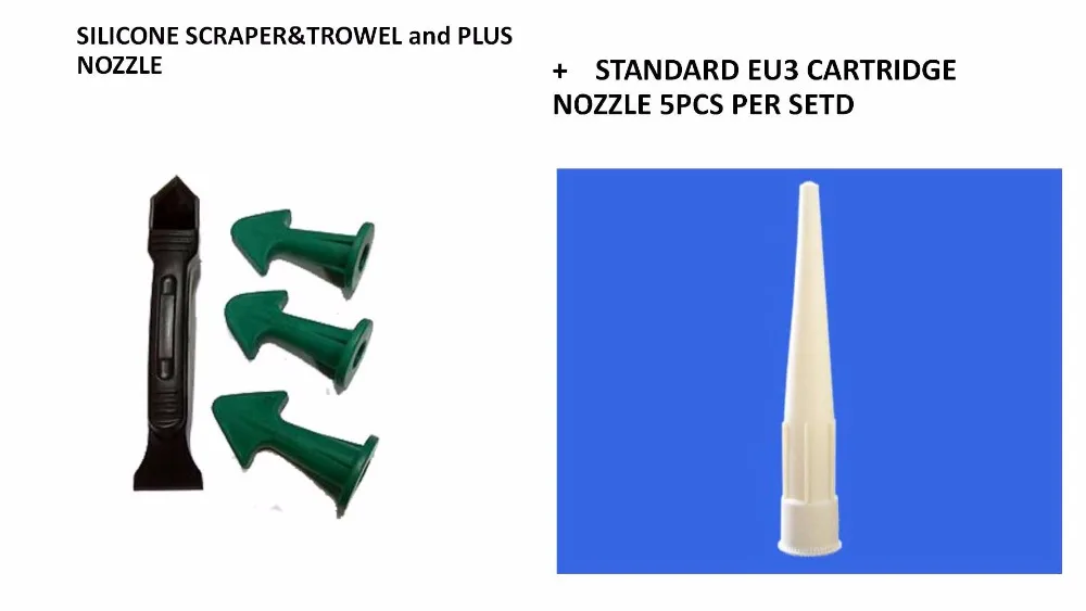 

Free Shipping Caulking Tool Kit STANDARD EU3 CARTRIDGE SEALANT NOZZLE Nozzle Plus and Silicone Caulking Tools