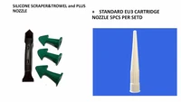 free shipping caulking tool kit standard eu3 cartridge sealant nozzle nozzle plus and silicone caulking tools