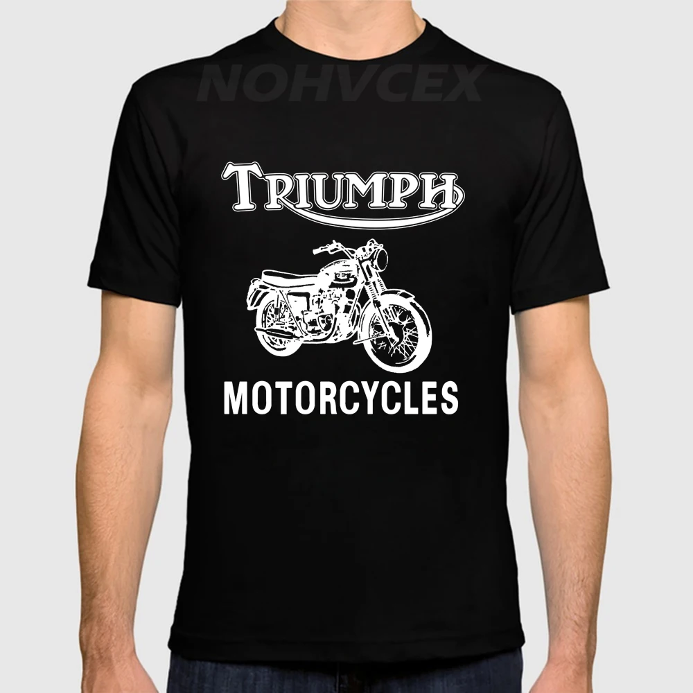 Новая модная летняя футболка с коротким рукавом для мотоцикла TRIUMPH, мужская хлопковая Повседневная футболка с коротким рукавом, джемпер, брендовая одежда