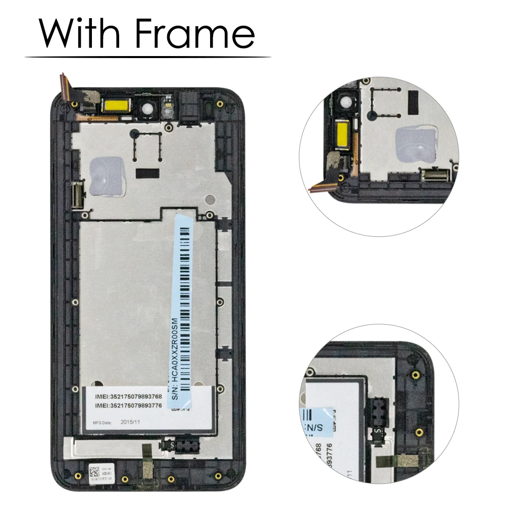 5,5 ''ЖК-дисплей для ASUS Zenfone Selfie ZD551KL, сенсорный экран, рамка дигитайзера, сборка для ASUS ZD551KL, дисплей