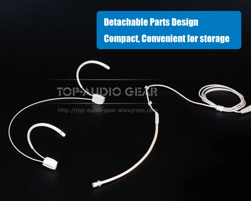 3 5 мм стерео разъем с замочком Plug головной микрофон двойной крючком повязка