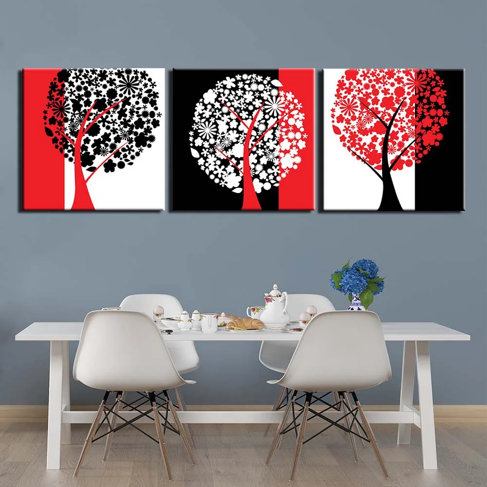 

HD Prints 3 Panels Canvas Prints Painting abstract tree Wall Art Picture for Living Room Wall Decor Home Decoration