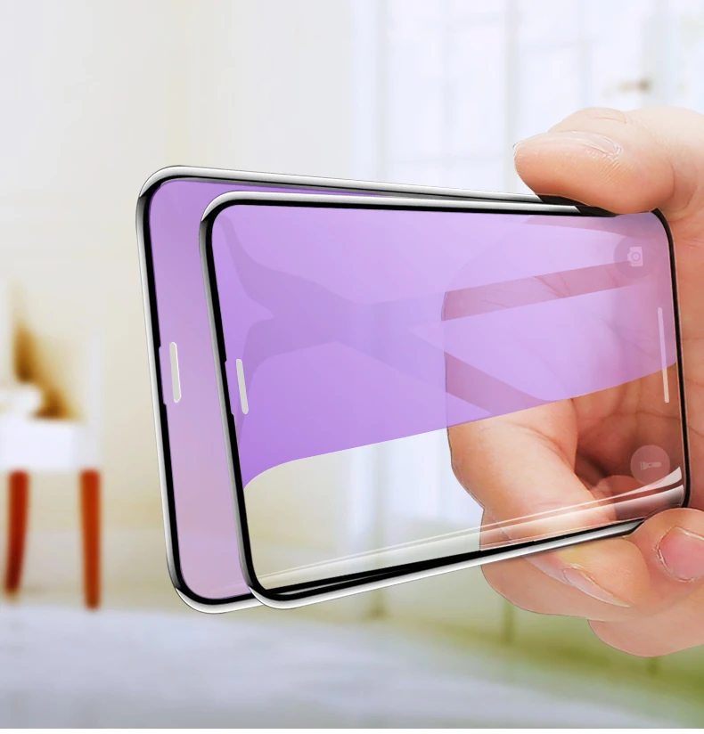 Mocolo анти-синий луч 3D изогнутое премиум стекло для iPhone XS MAX полное покрытие экрана протектор Закаленное стекло пленка для iPhone XS XR