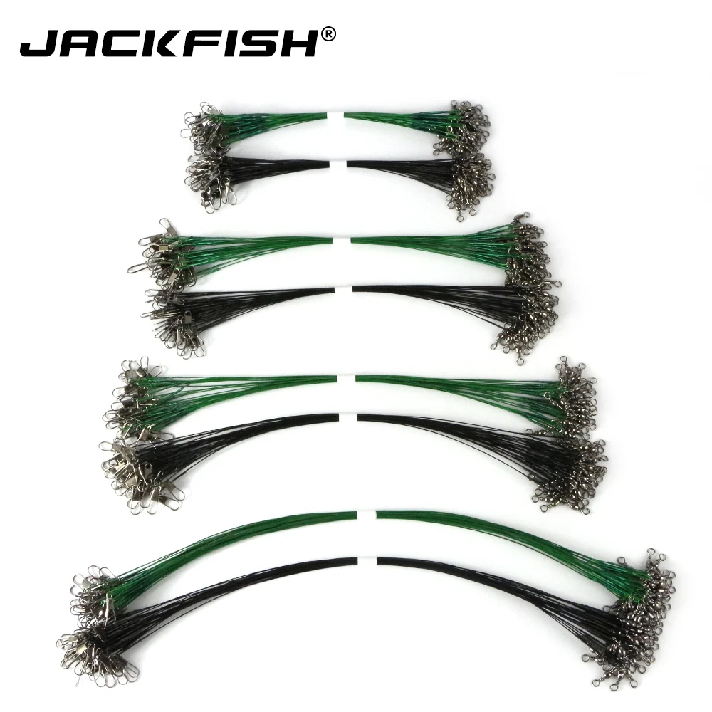 Рыболовные снасти JACKFISH 30 шт./лот аксессуары коннектор для лески стальной