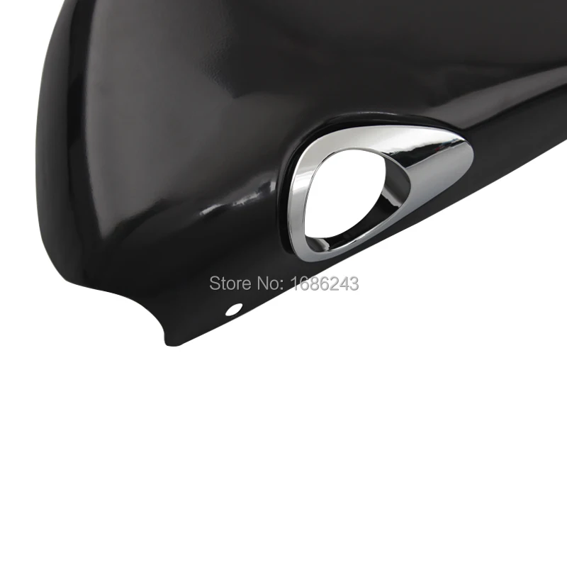 Новые глянцевые черные мотоциклетные боковые масляные крышки для батарей