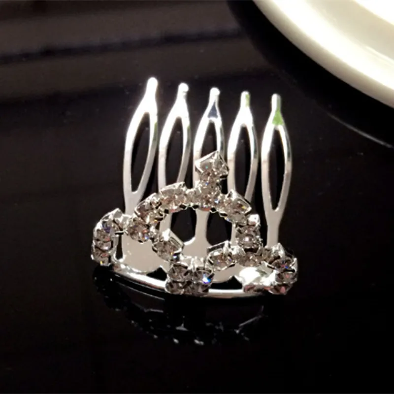 Новый дизайн Милая принцесса блестящая корона со стразами заколка для волос